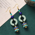 Boucles d'Oreilles Tibétaines Anneaux de Sagesse - Univers TIbet