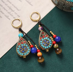 Boucles d'Oreilles Tibétaines Eveil Cosmique - Univers Tibet