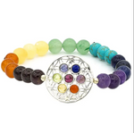 Bracelet 7 Chakras Avec Fleur de Vie - Univers tibet