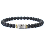 Bracelet Bouddhiste Porte Bonheur en Onyx - Univers Tibet