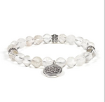 Bracelet Cristal de Roche Lotus - Univers TIbet