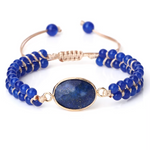 Bracelet Tibétain Perles de Lapis Lazuli - Univers Tibet