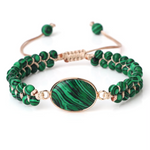 Bracelet Tibétain Perles de Malachite - Univers TIbet