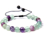 Bracelet Tissé Porte-Bonheur Fluorite - Univers Tibet