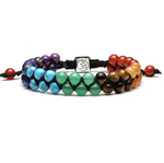 Bracelet 7 Chakras Perles de Cristal - Univers Tibet