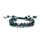 Bracelet agate muliticolore - univers tibet