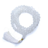 Mala 108 Perles Agate Blanche