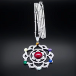 Pendentif Fleur de Vie 7 Chakras