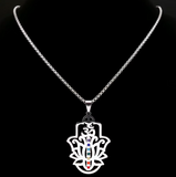 Pendentif OM 7 Chakras Fleur de Lotus