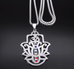 Pendentif OM 7 Chakras Fleur de Lotus