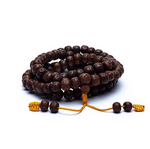 Mala Tibétain Rudraksha 108 Grains polis