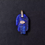 Pendentif Main de Fatma Bouddhiste Lapis Lazuli