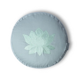 Green Lotus Flower Gold Meditation Cushion