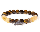 Bracelet 7 Chakras en Oeil de Tigre - Univers Tibet 