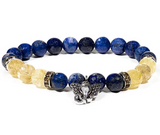 Bracelet Tibétain Lapis lazuli -Quartz Rutile - Univers Tibet 