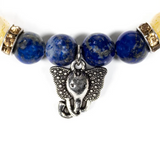 Tibetisches Armband Lapislazuli – Rutilquarz