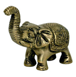 Brass Lucky Elephant Statuette 