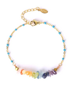 Bracelet 7 Chakras Reiki Bleu Ciel