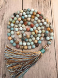 Mate Tibetan Amazonite Mala