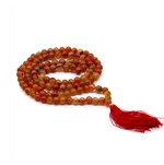 Mala tibetain 108 perles cornaline - univers tibet