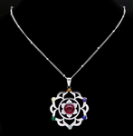 Pendentif Fleur de Vie 7 Chakras - Univers Tibet