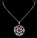 Pendentif Fleur de Vie 7 Chakras - Univers Tibet