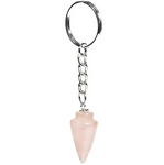 Porte-Clés Pendule Quartz Rose - Univers Tibet