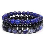 Bracelets Tibétains Trio - Lapis Lazuli - Onyx - Sodalite - Univers Tibet 