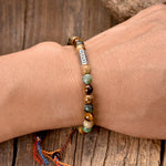 Tibetan Mantra Bracelet - Tiger's Eye