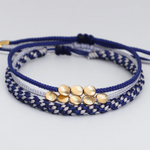 bracelet bouddhiste perles de cuivre bleu marine - Univers tibet