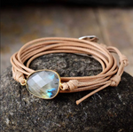 bracelet wrap labradorite couleur naturelle - Univers tibet