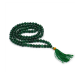 mala tibétain 108 perles Jade verte - univers tibet