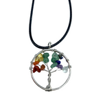 pendentif arbre de vie 7 chakras - univers tibet