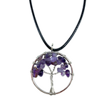 pendentif arbre de vie amethyste - univers tibet