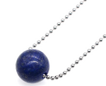 pendentif sphere lapis lazuli - univers tibet