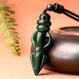 Buddhistischer Stößel Vajra Magic Jade Anhänger