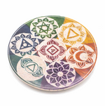 porte encens 7 chakras disque - Univers TIbet