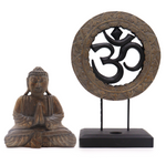 statue bouddha feng shui om - univers tibet